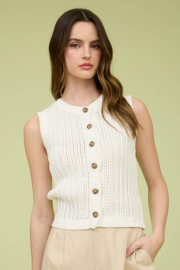 Alaina Knit Cardigan - Button