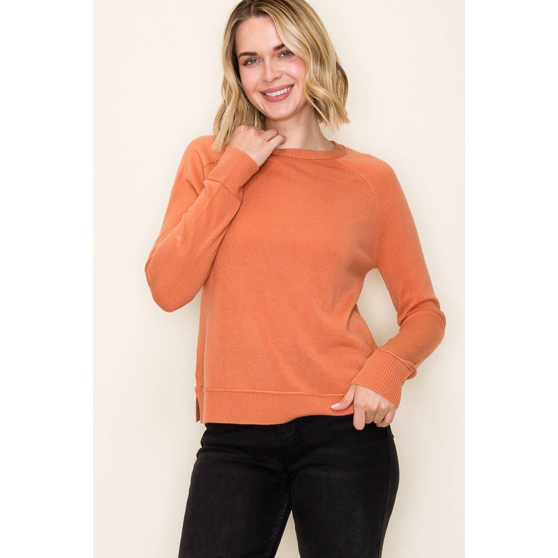 Slit Pullover Sweater