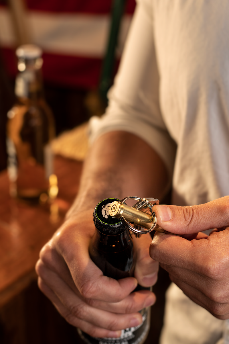 Real Bullet Keychain Bottle Opener - Made in USA