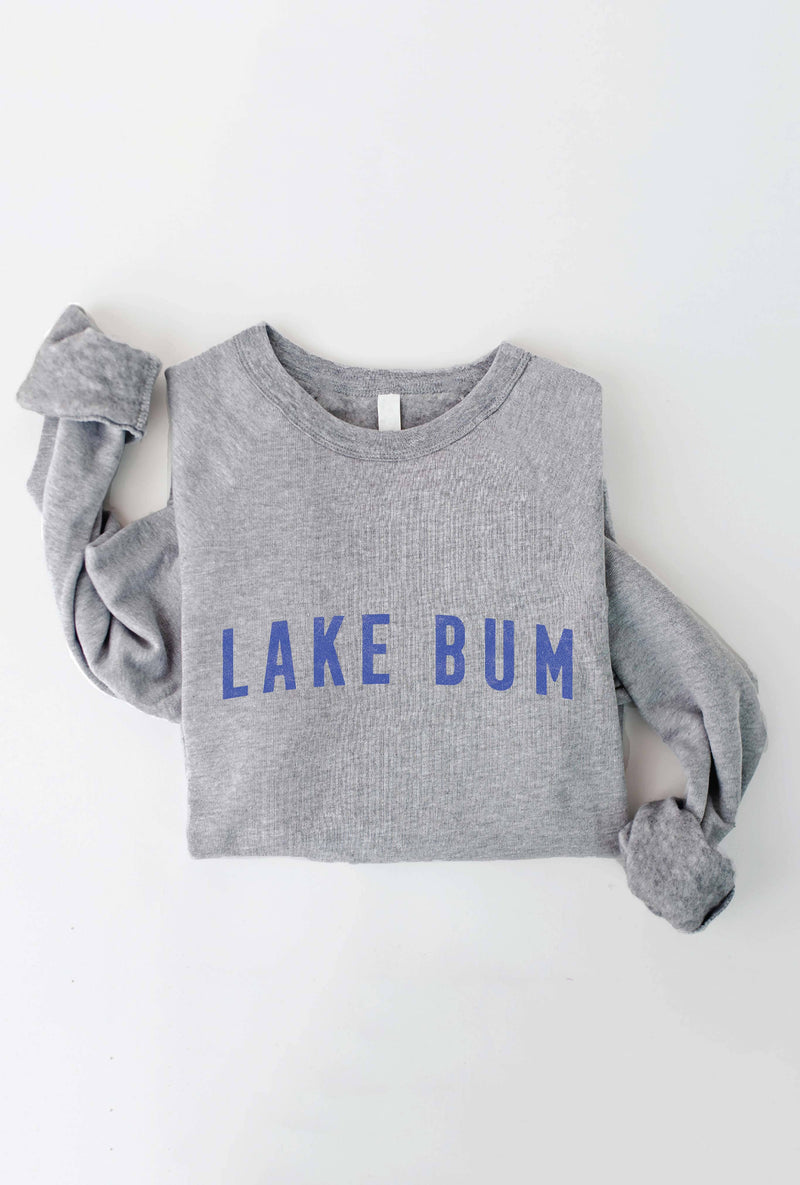 LAKE BUM Graphic Sweatshirt-Dusty Sage
