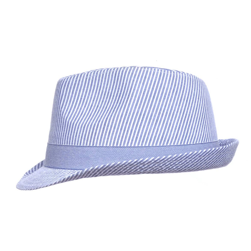 Kids UPF50+ Girls and Boys Fedora Club Sun Hat: Ocean Club / Multiple Sizes