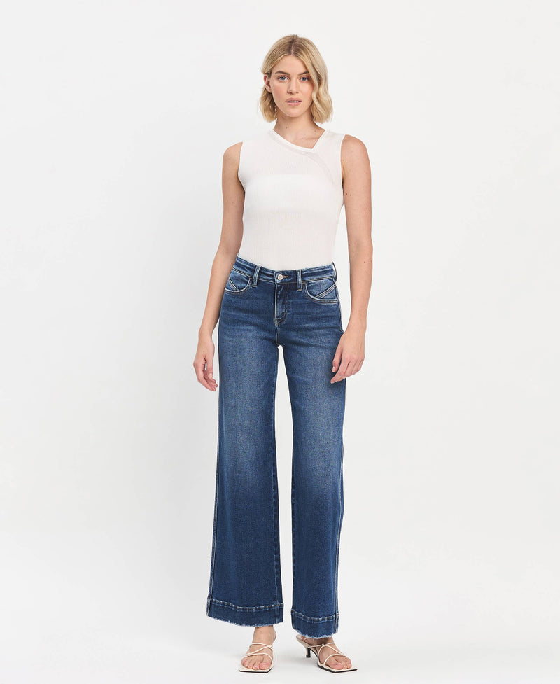 Bethani Wide Leg Jeans by Flying Monkey