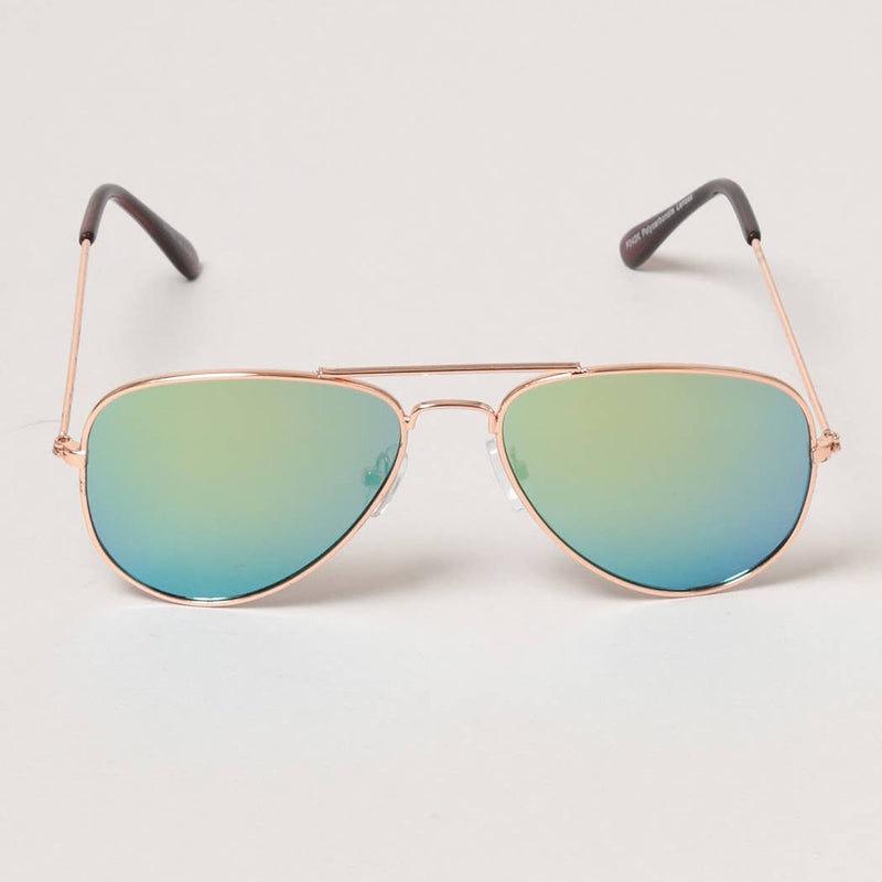 Kid's Tinted Aviator Sunglasses-Various Colors
