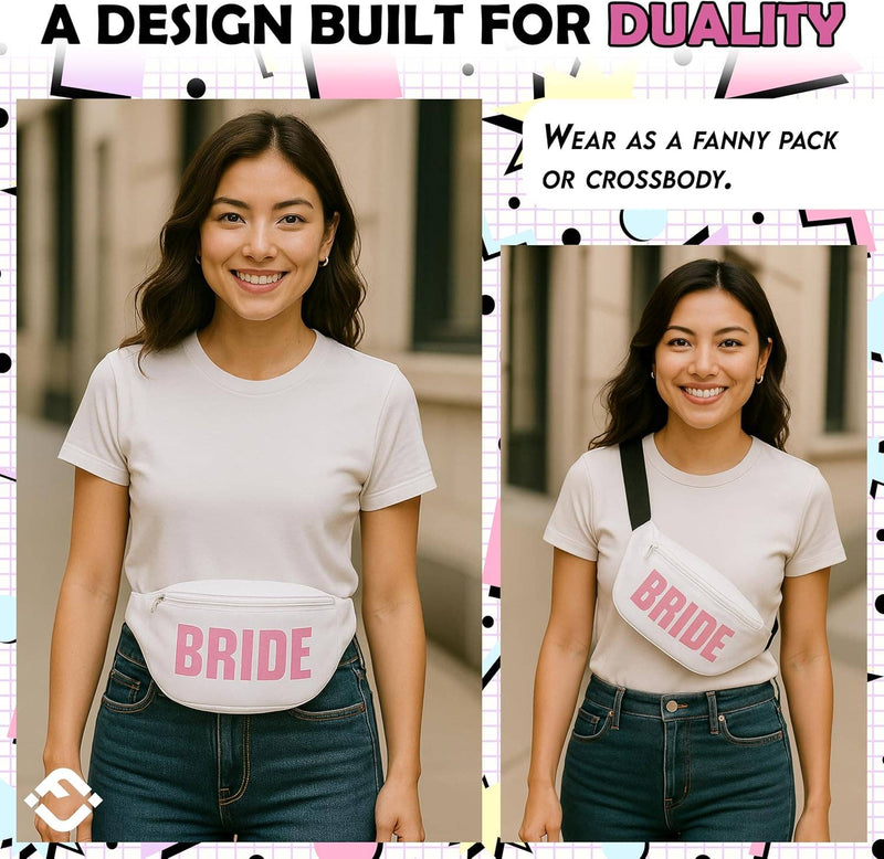 Neon Fanny Pack - Bride (White)
