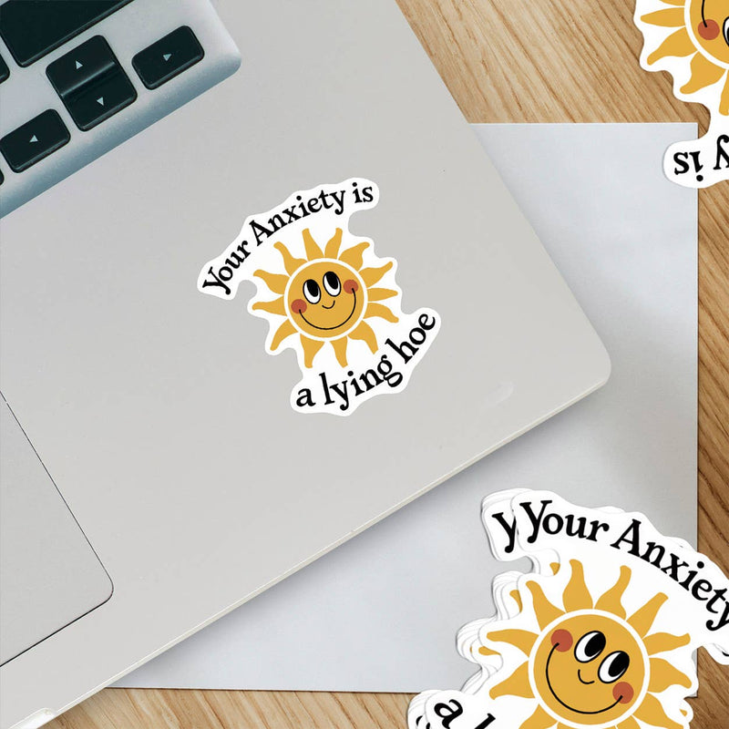Anxiety is Lying Sunshine Sticker