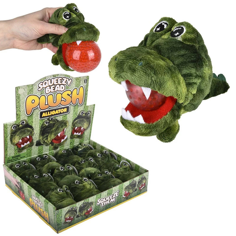 Alligator Squeezy Bead Plush Kids Toys