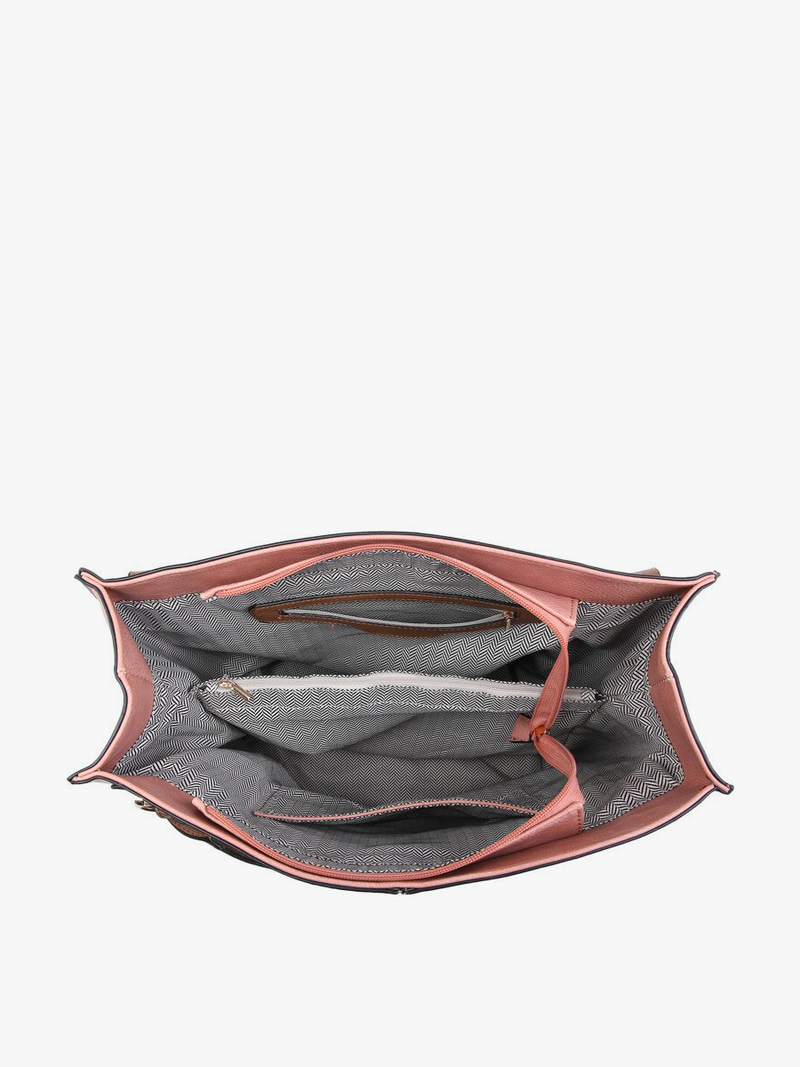 M1860DS Connar Distressed Side Pocket Tote