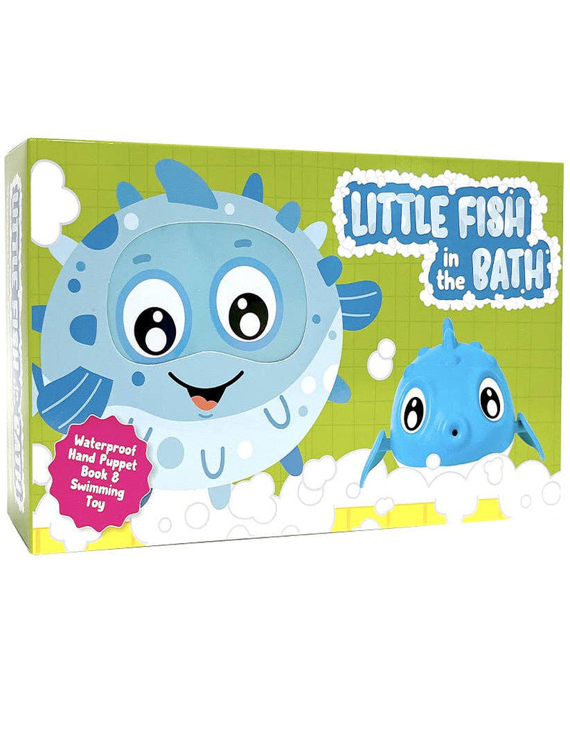 Little Fish in the Bath - Children's Waterproof Hand Puppet Book and Swimming Toy