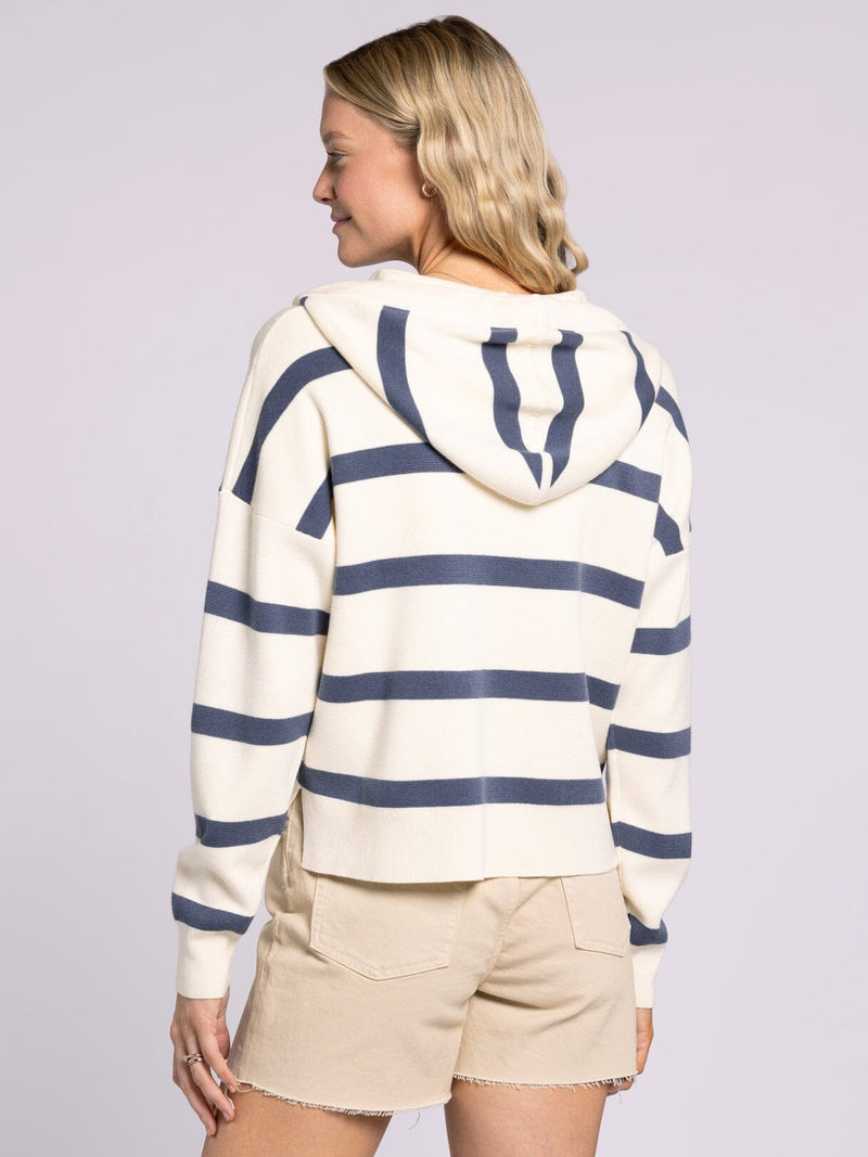 Harper Hooded and Striped Sweater