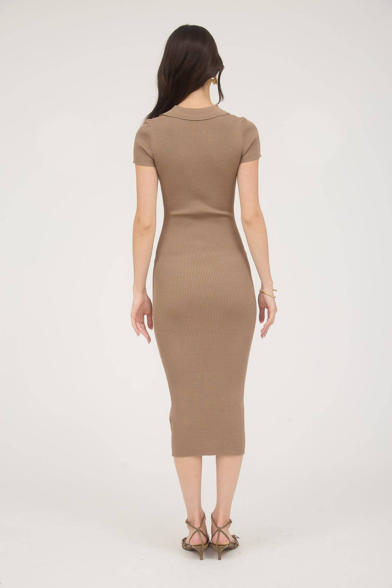 Kathryn Knit Midi Dress - bodycon