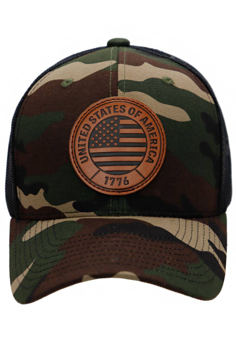 American Flag 1776 Patch Hat