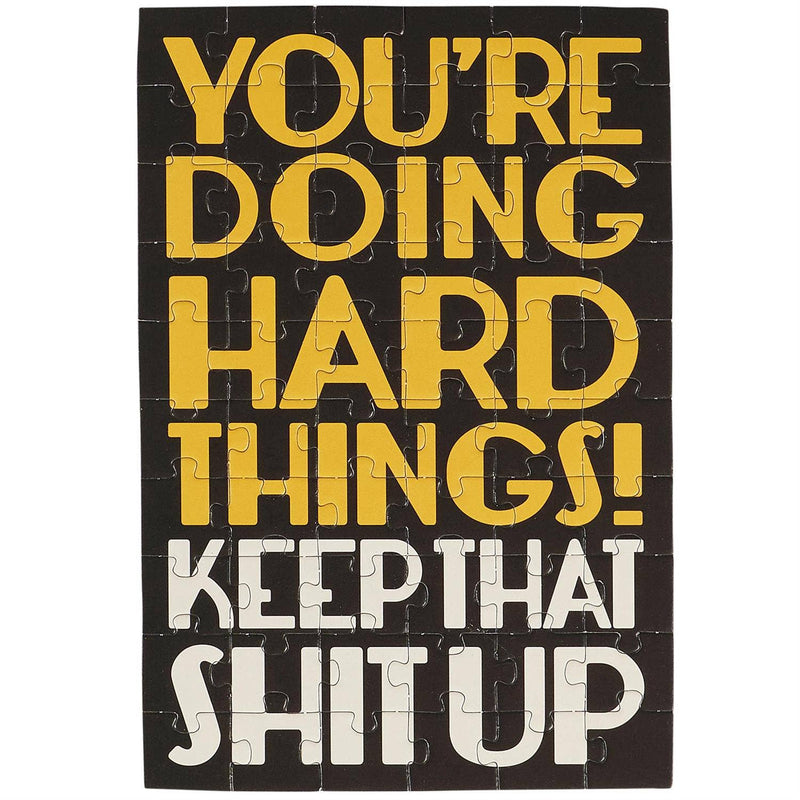 You're Doing Hard Things Puzzle Card