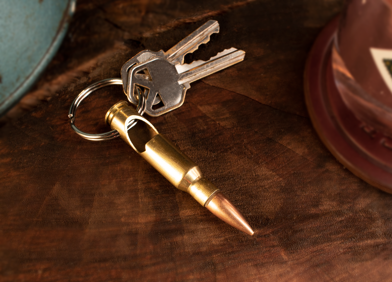 Real Bullet Keychain Bottle Opener - Made in USA