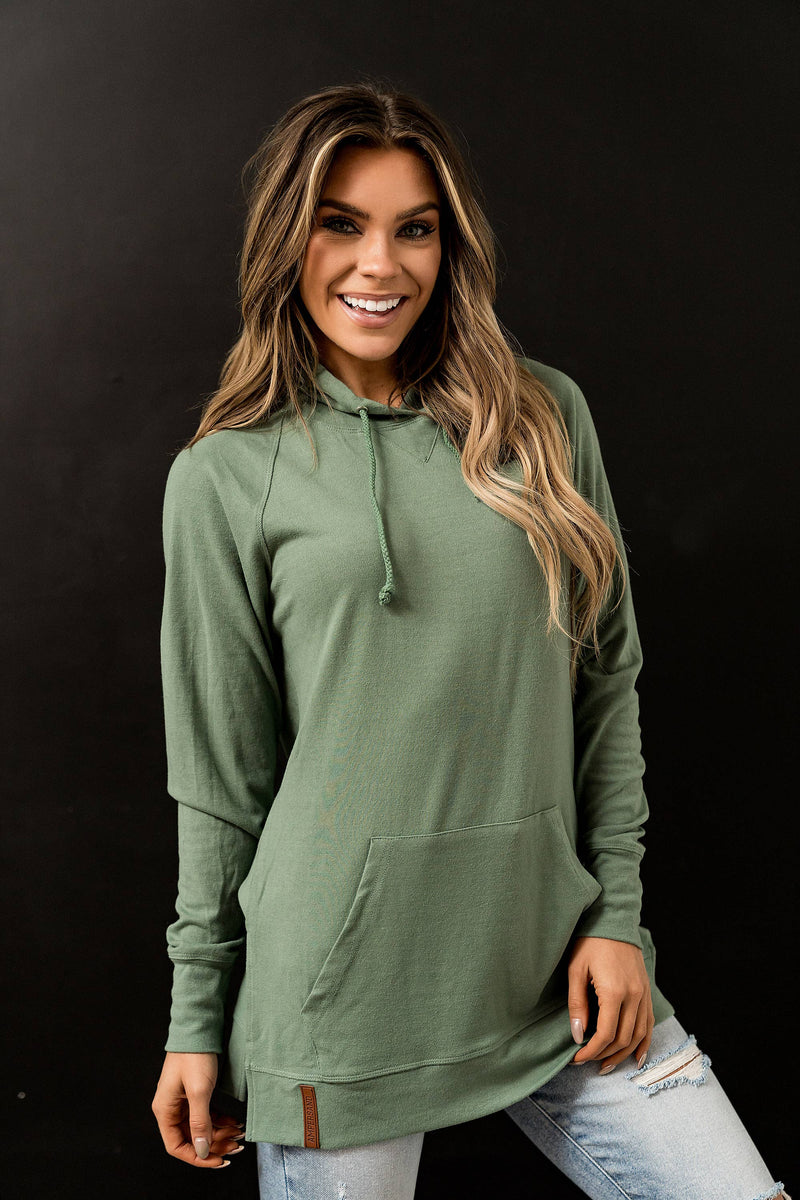 SideSlit Hoodie- Chive