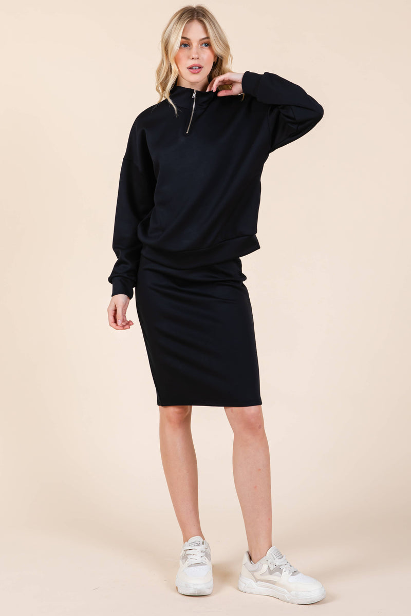 SOFT BRUSHED FLEECE QUARTER ZIP