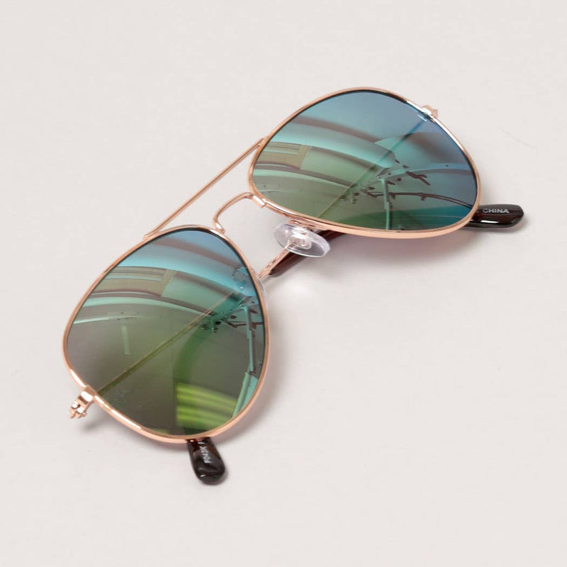 Kid's Tinted Aviator Sunglasses-Various Colors