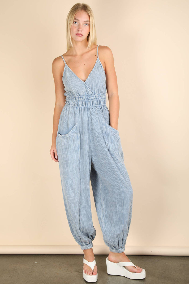 Maya Mineral Washed Jumpsuit- Multiple