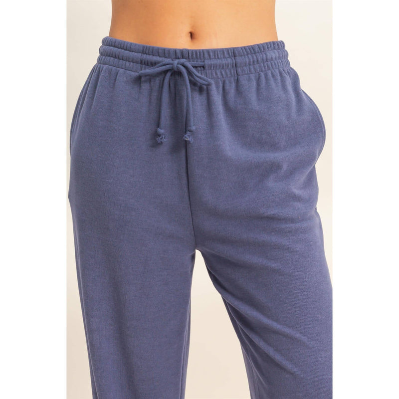 Nicole Soft Ribbed Jogger Pants