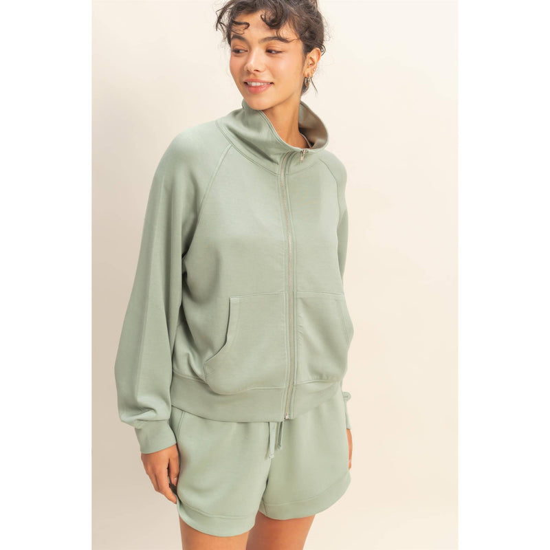 Bethany Full Zip Scuba Jacket