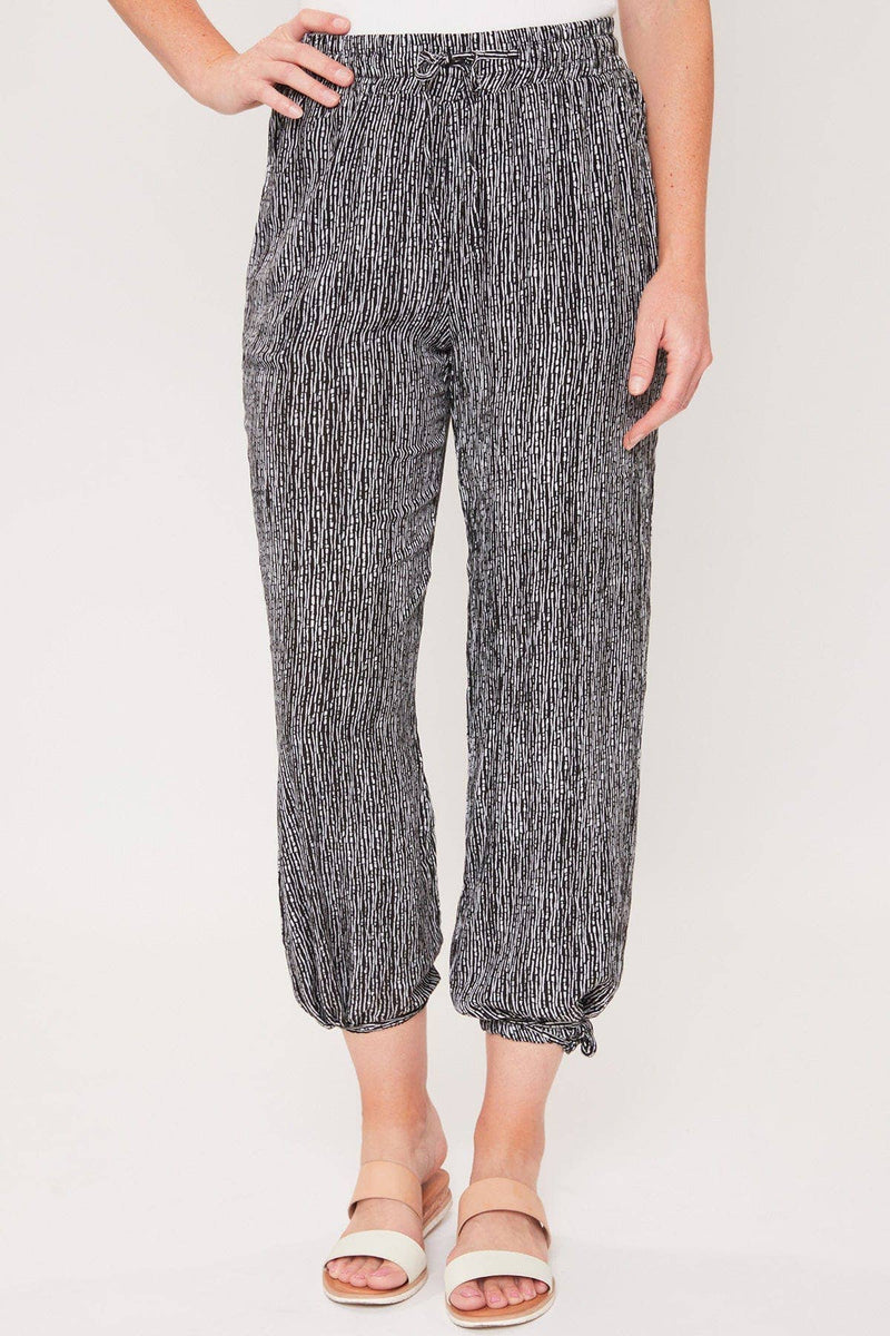 Missy Elastic Waist Drawstring Pant