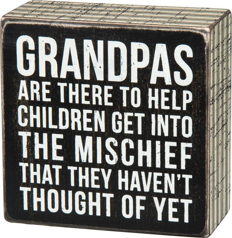 Grandpas Box Sign