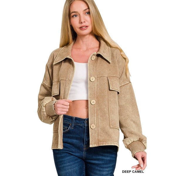 Amy Washed Jacket: Multiple Colors