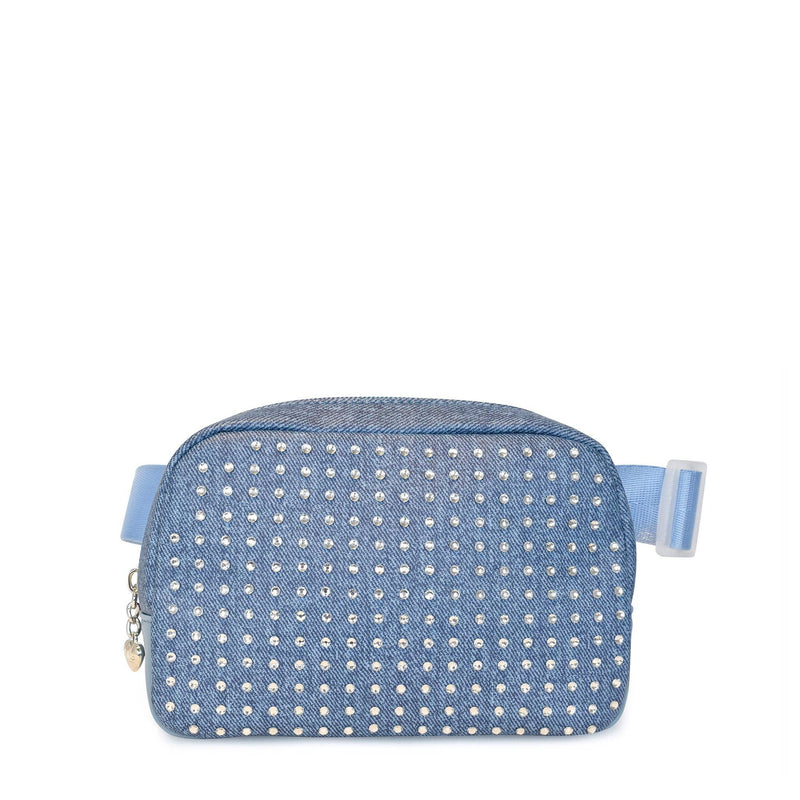 Rhinestone Denim Fanny Pack