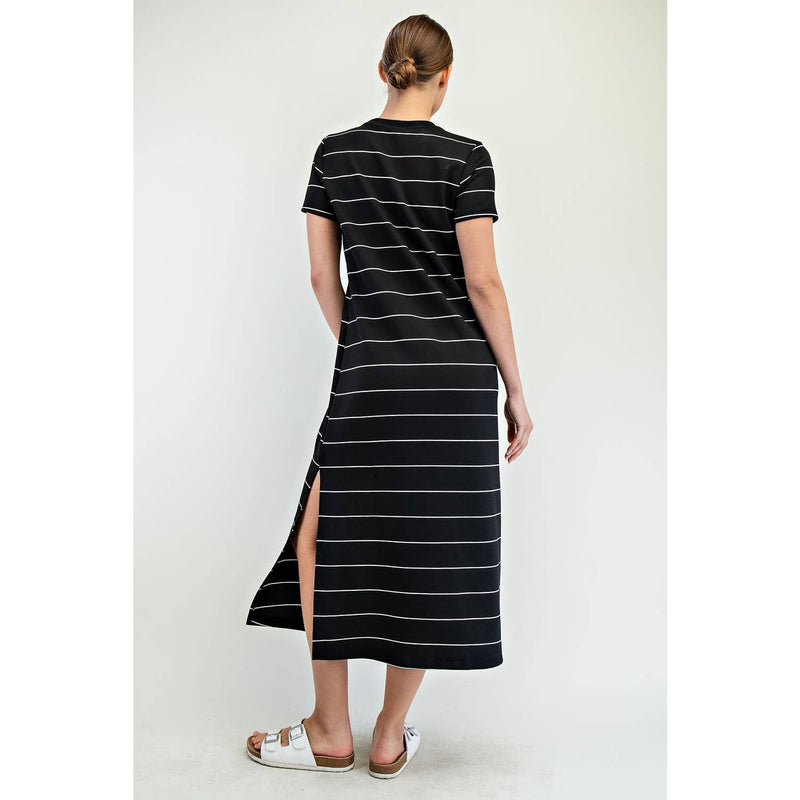 Maxine Striped Scuba Dress