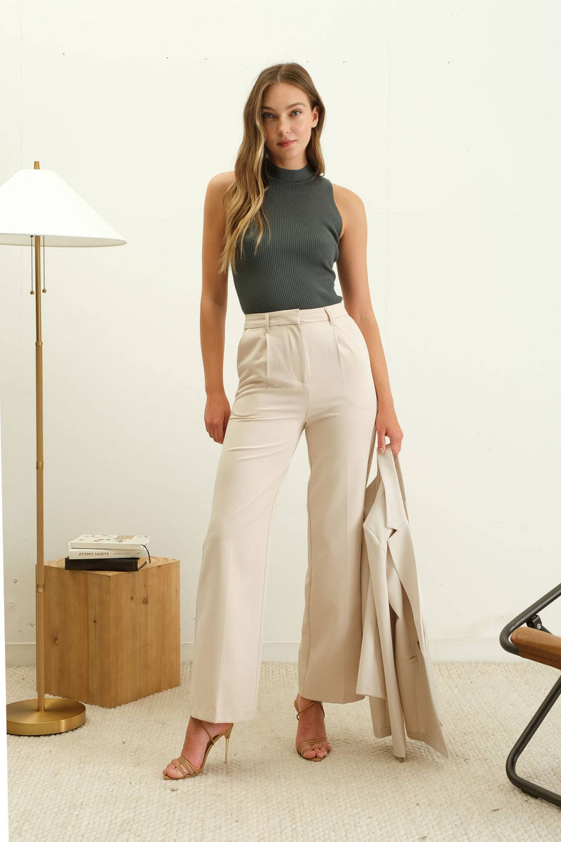 Brynn Mock Neck Sweater Tank