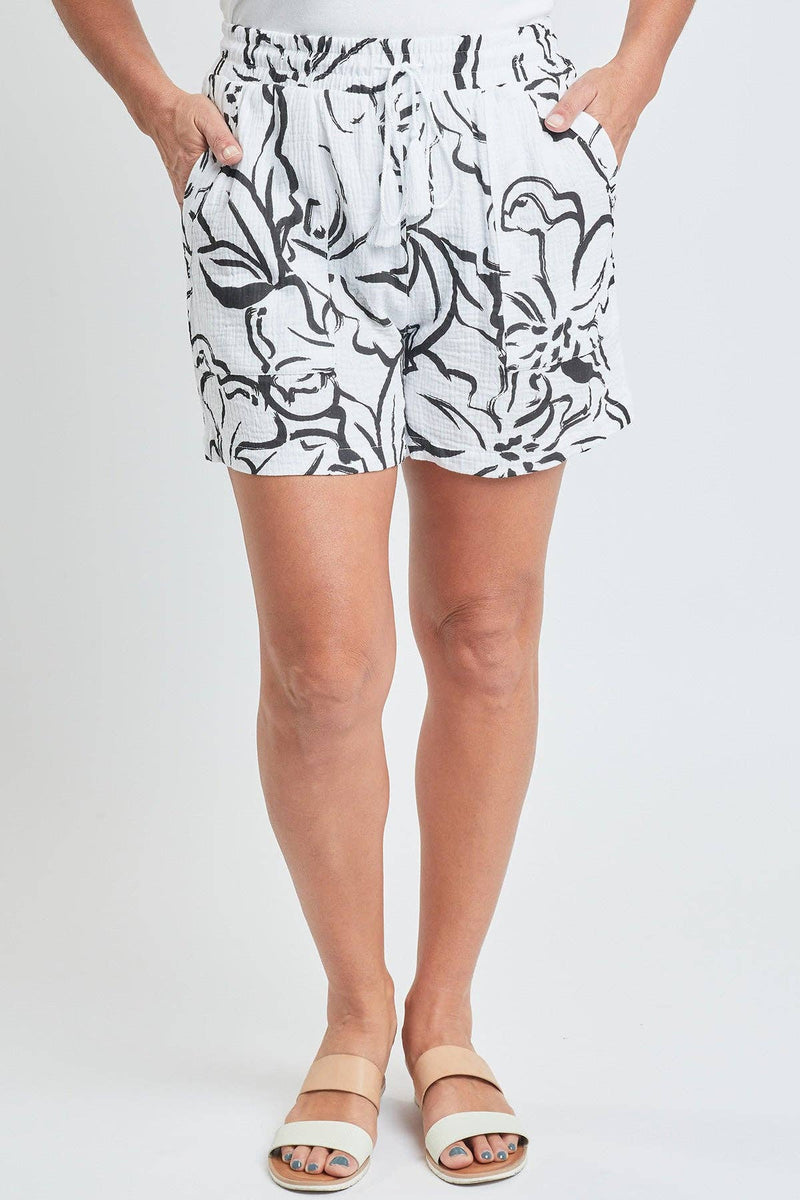 Missy Double Gauze Shorts With Porkchop Pockets