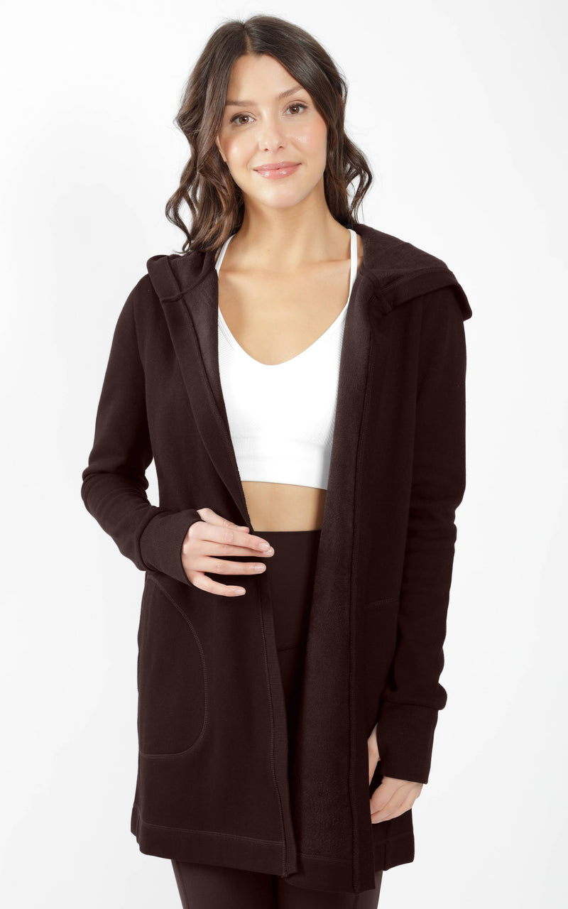 Butter Fleece Hoodie Cardigan: Multiple