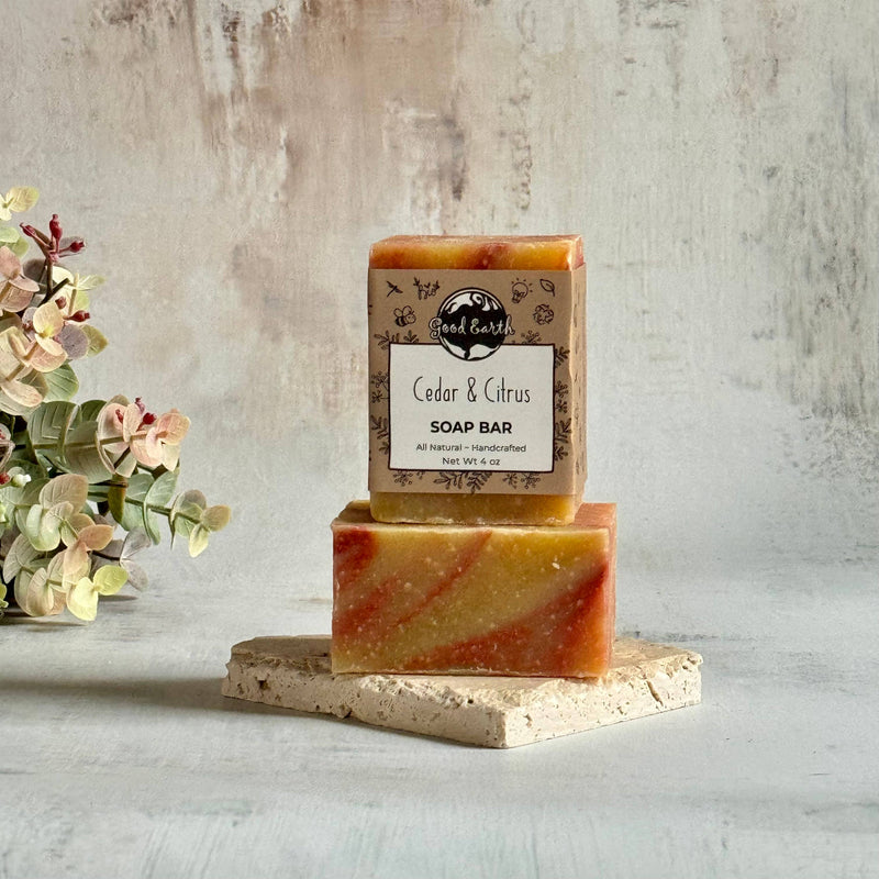 Cedar & Citrus Handmade Soap Bar