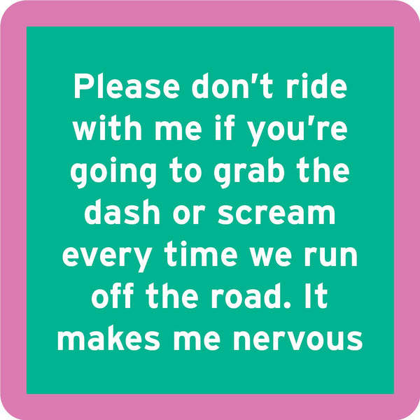 COASTER Nervous | Funny Party Gift | Home Bar Decor