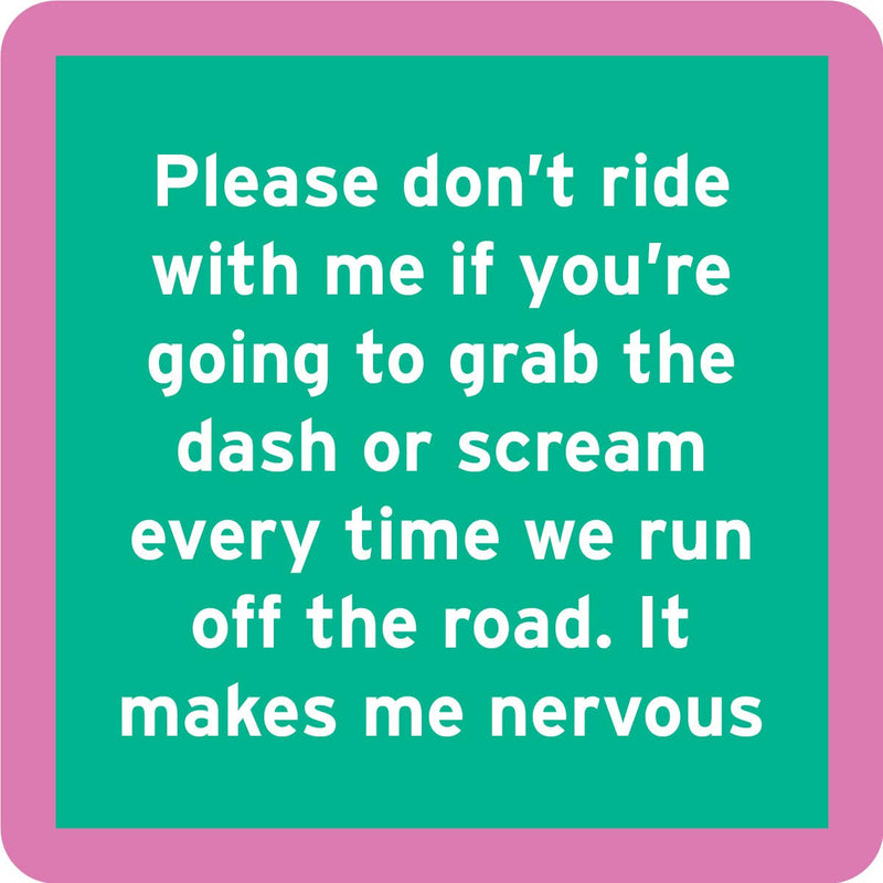 COASTER Nervous | Funny Party Gift | Home Bar Decor