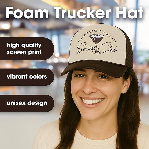 Foam Trucker - Espresso Martini Social Club - Brown/Beige
