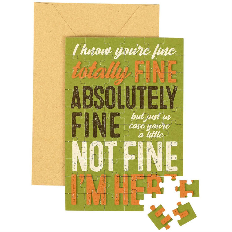 You're Fine Puzzle Card