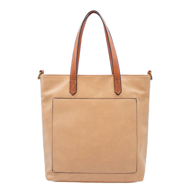 Vera Vertical Tote: Taupe