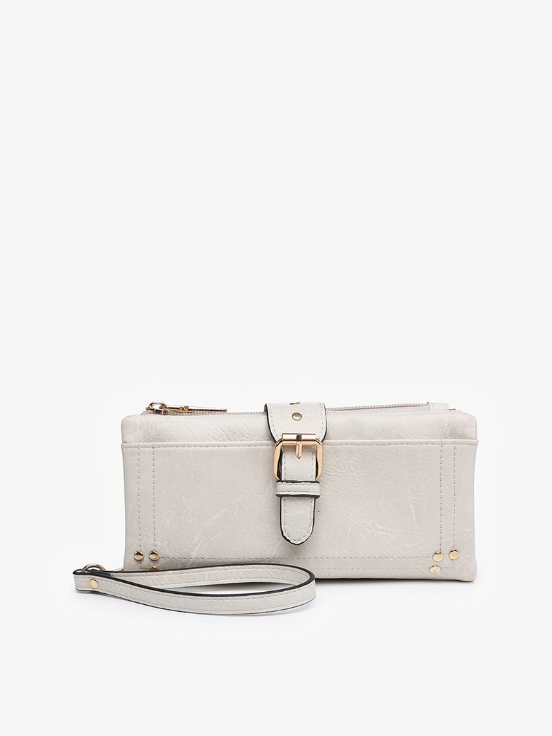 WL2230 Cadence Buckle Wallet/Clutch w/ Zip Top