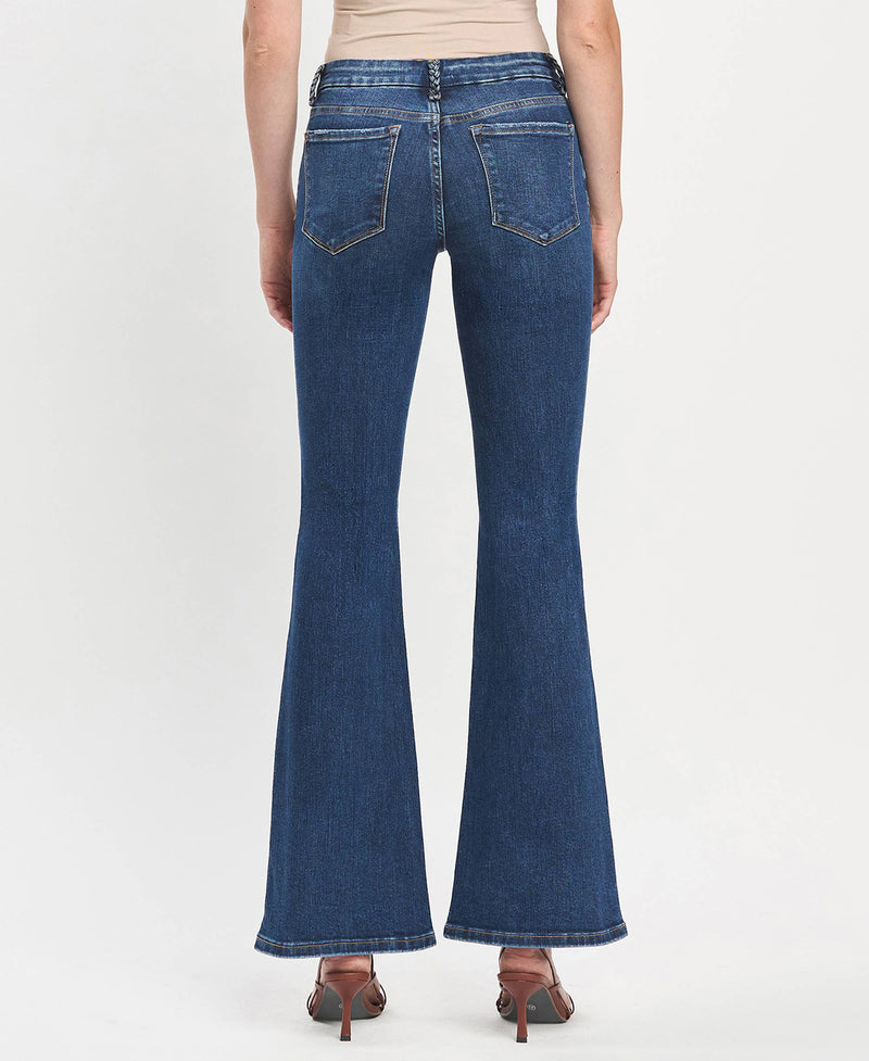 Leah Braided Belt Jeans by Flying Monkey