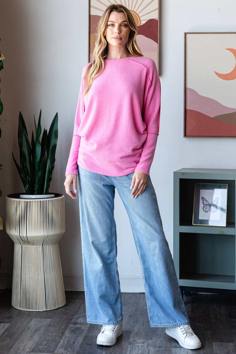 WOMEN'S ELEGANT COZY DOLMAN SWEATER