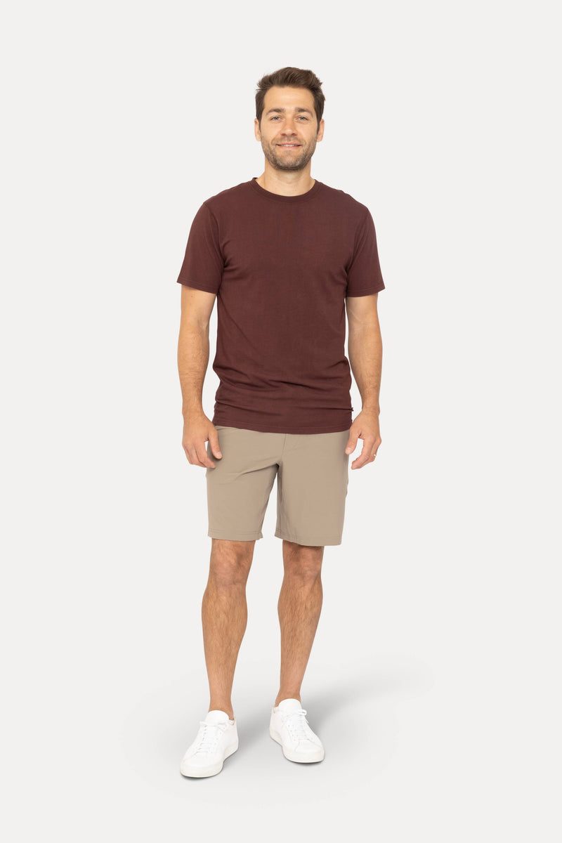 Drawstring Shorts with Pockets: BLACK OLIVE