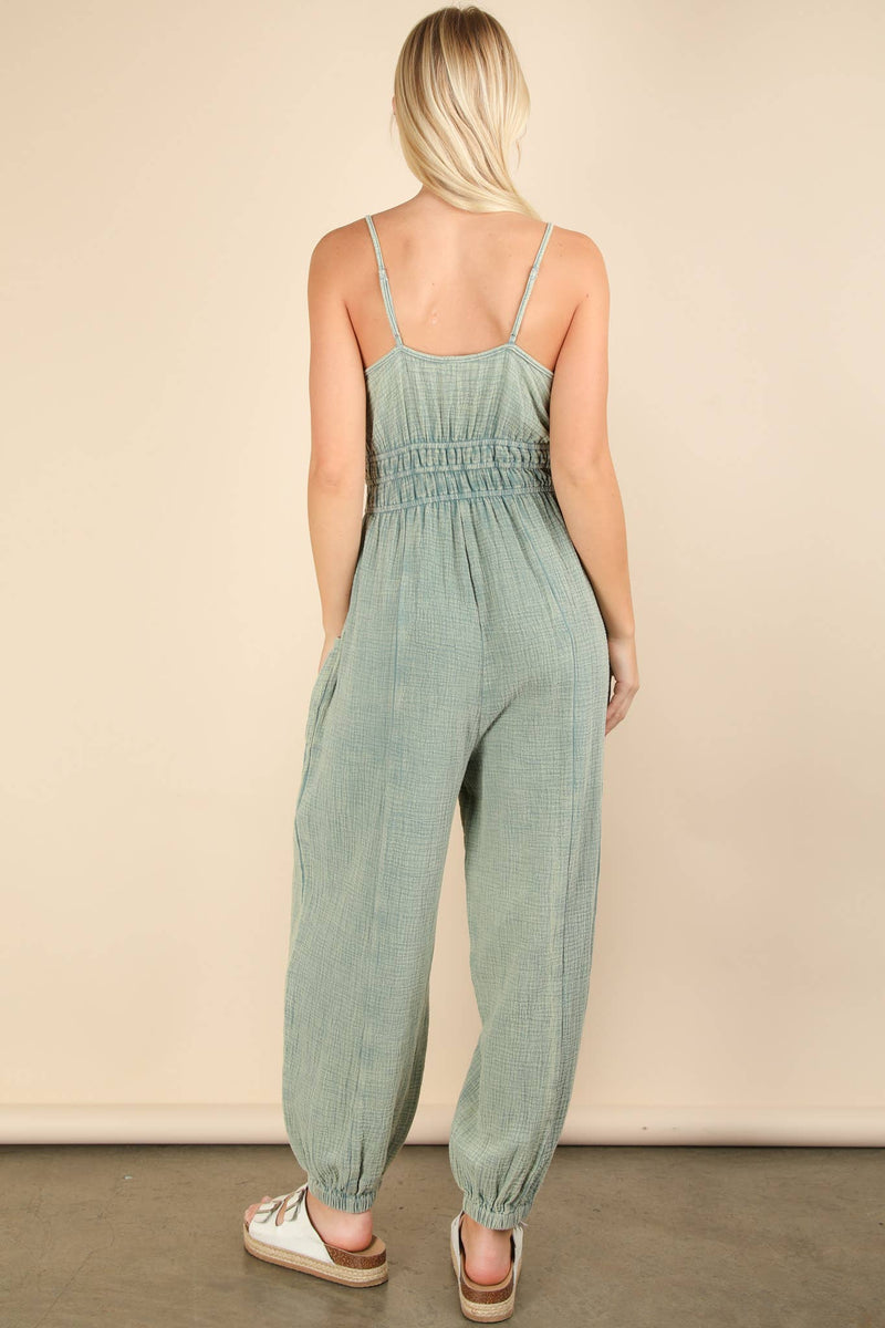 Maya Mineral Washed Jumpsuit- Multiple
