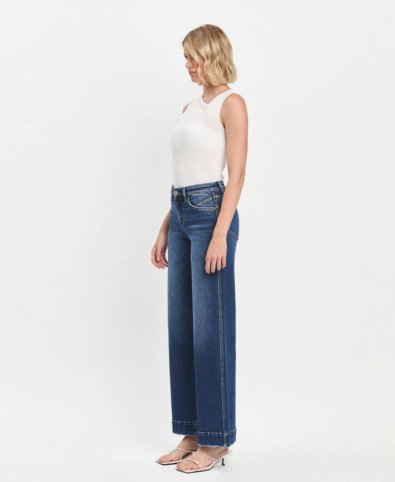 Bethani Wide Leg Jeans by Flying Monkey