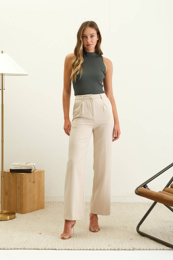 Brynn Mock Neck Sweater Tank