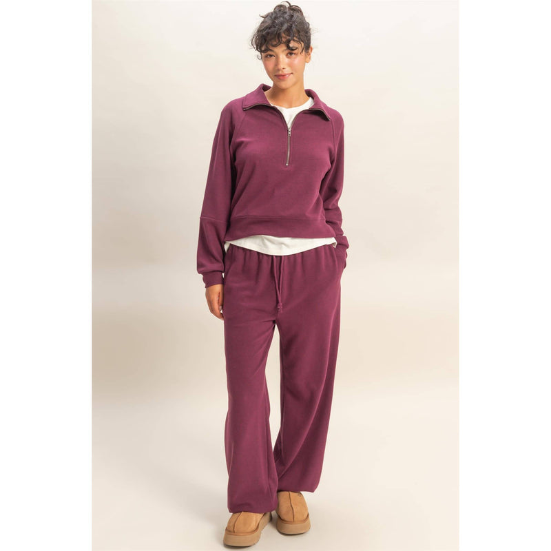 Nicole Soft Ribbed Jogger Pants