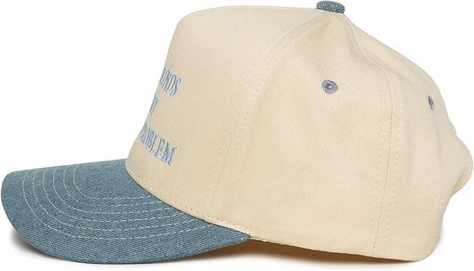 Sounds Like My Husband's Problem Denim/Beige