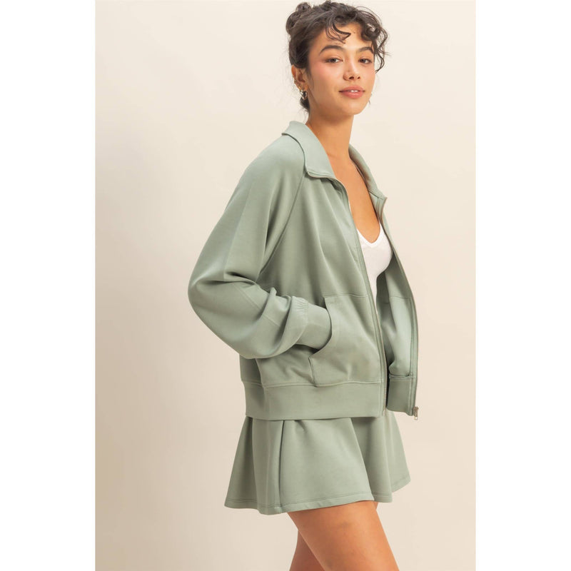 Bethany Full Zip Scuba Jacket