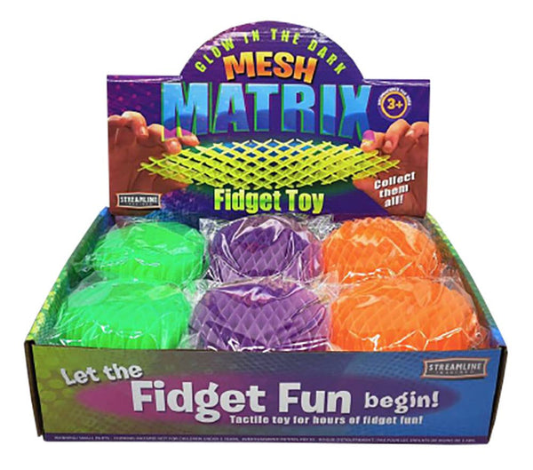Mesh Matrix Fidget Toy - Glow-in-the-Dark - Multiple colors