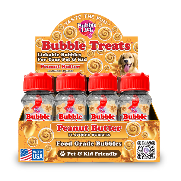 BubbleLick™ Pets Peanut Butter Swirl bubbles