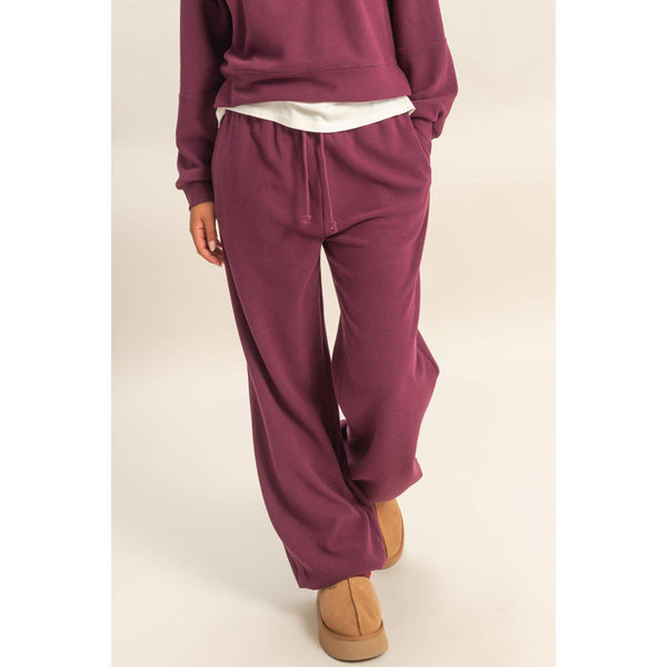 Nicole Soft Ribbed Jogger Pants